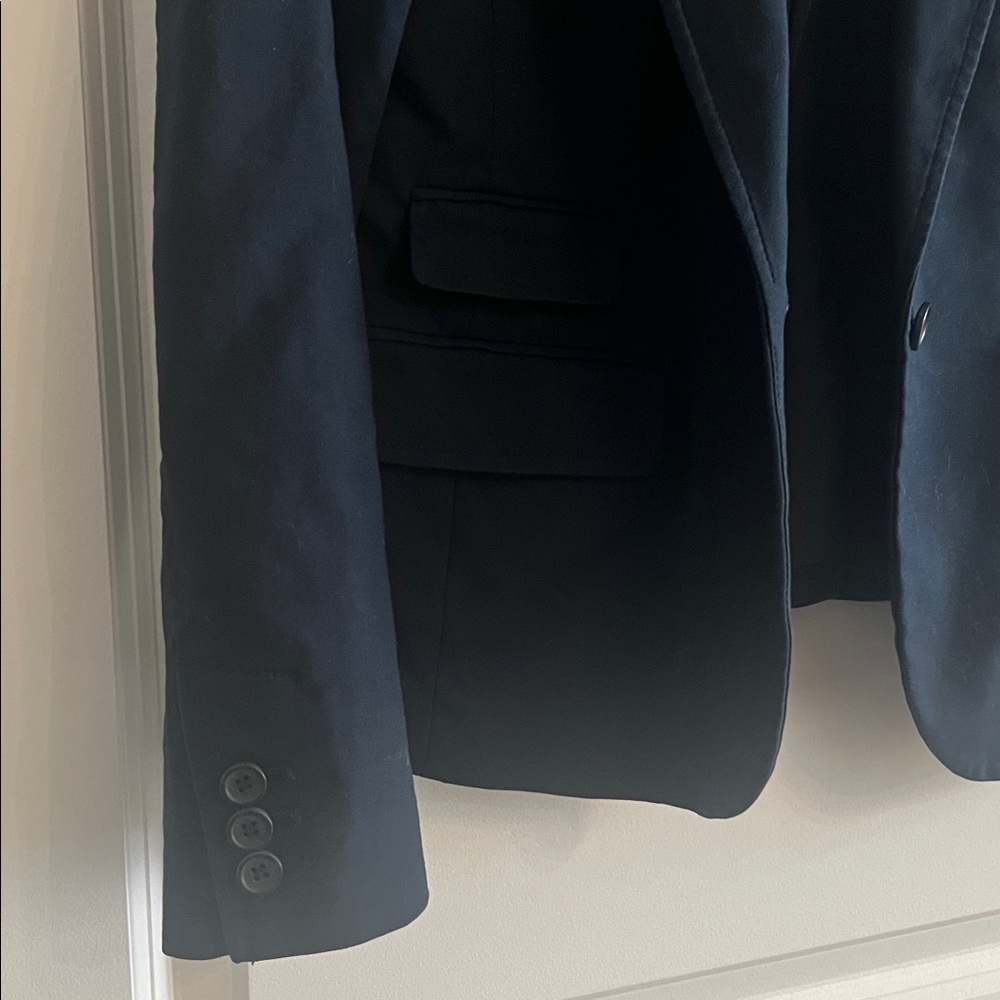 Banana Republic Midnight dark Blue Blazer, 97%Cotton, 3% spandex. - Picture 6 of 6